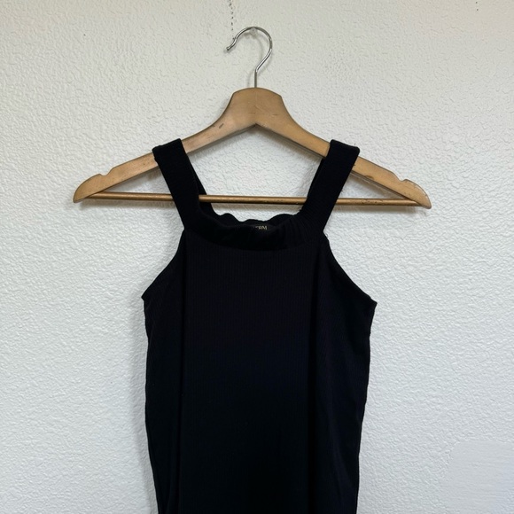 AFRM- Black Ribbed Midi Dress Size Small - Picture 5 of 6